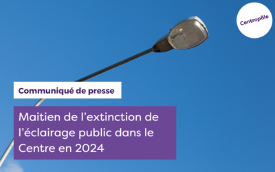 Communiqué de presse – Maintien de l’extinction de l’éclairage public (5 nuits sur 7)